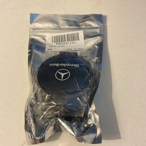 Mercedes Sunglass Holder for Car with Logo Black Leather NWT - Picture 10 of 10